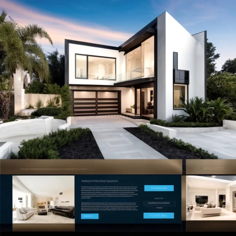 Panorama Luxusvilla mit Bergblick in der Schweiz